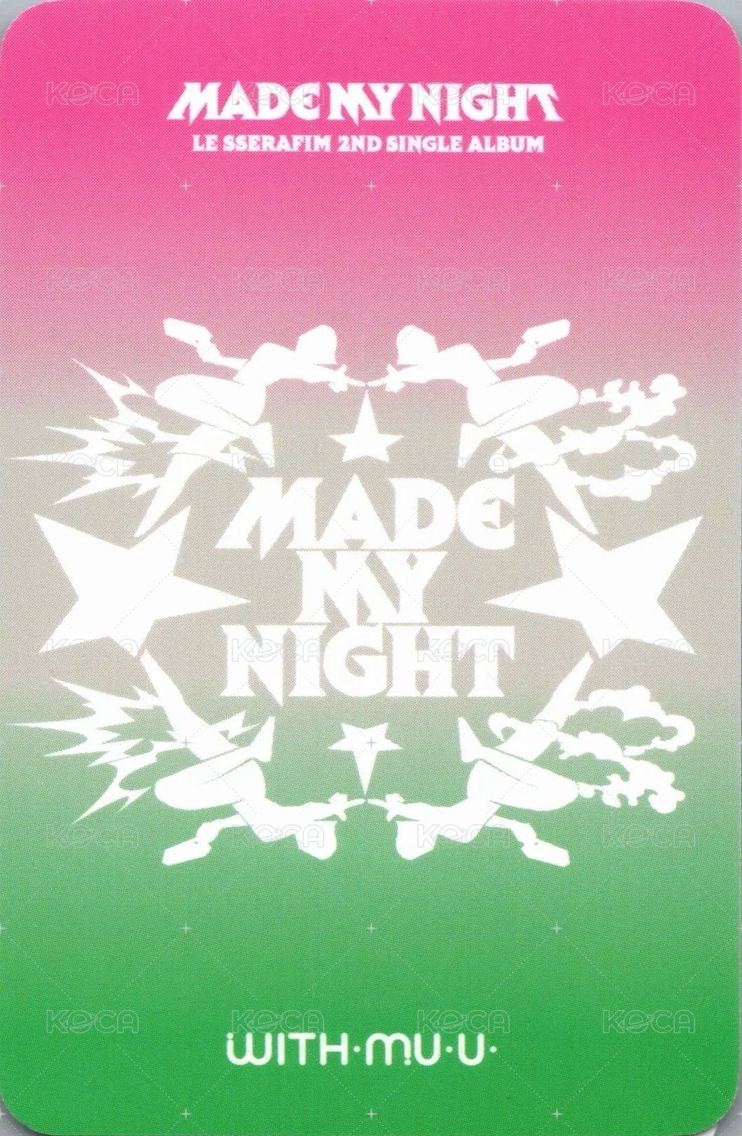 Made My Night wm 幸運卡  背面