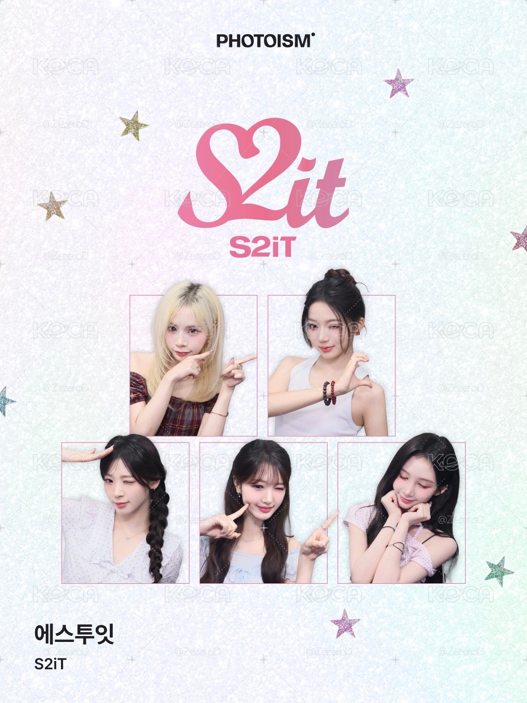 S2iT X photoism 人生四格卡 貼紙 代印