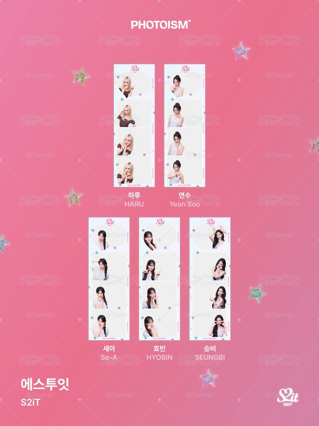 S2iT X photoism 人生四格卡 貼紙 代印