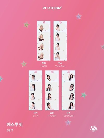 S2iT X photoism 人生四格卡 貼紙 代印