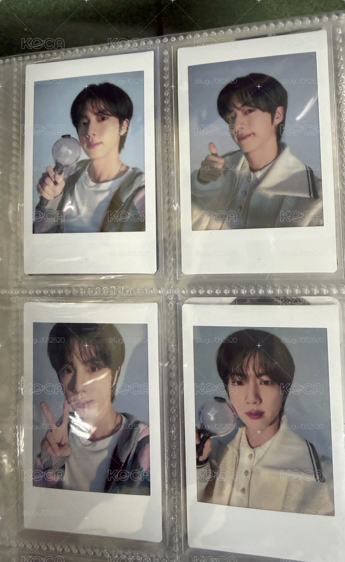 BTS JIN 跑珍拍立得