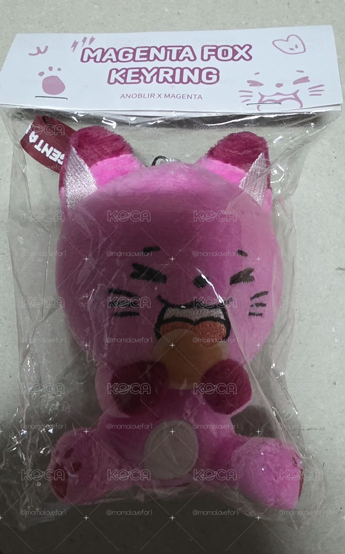 ANOBLIR 吊娃 [Anoblear x QWER Magenta] Zenta Fox Keyring