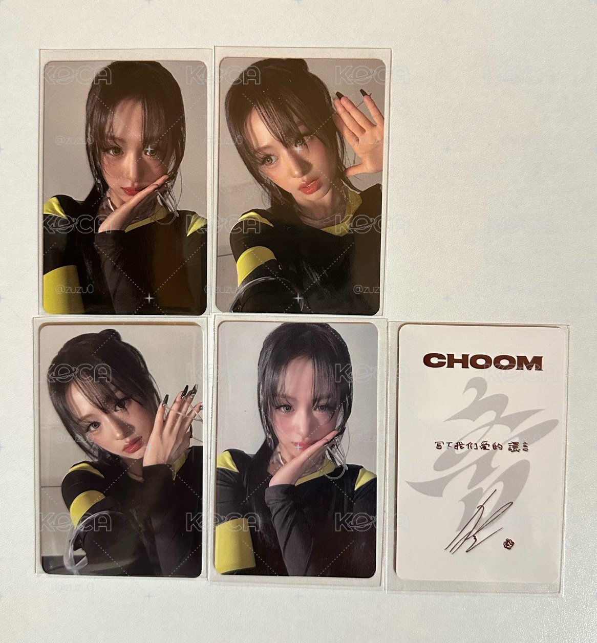Ahyeon 同造型小卡四張