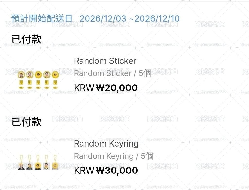 三販隨機貼紙(免二補)