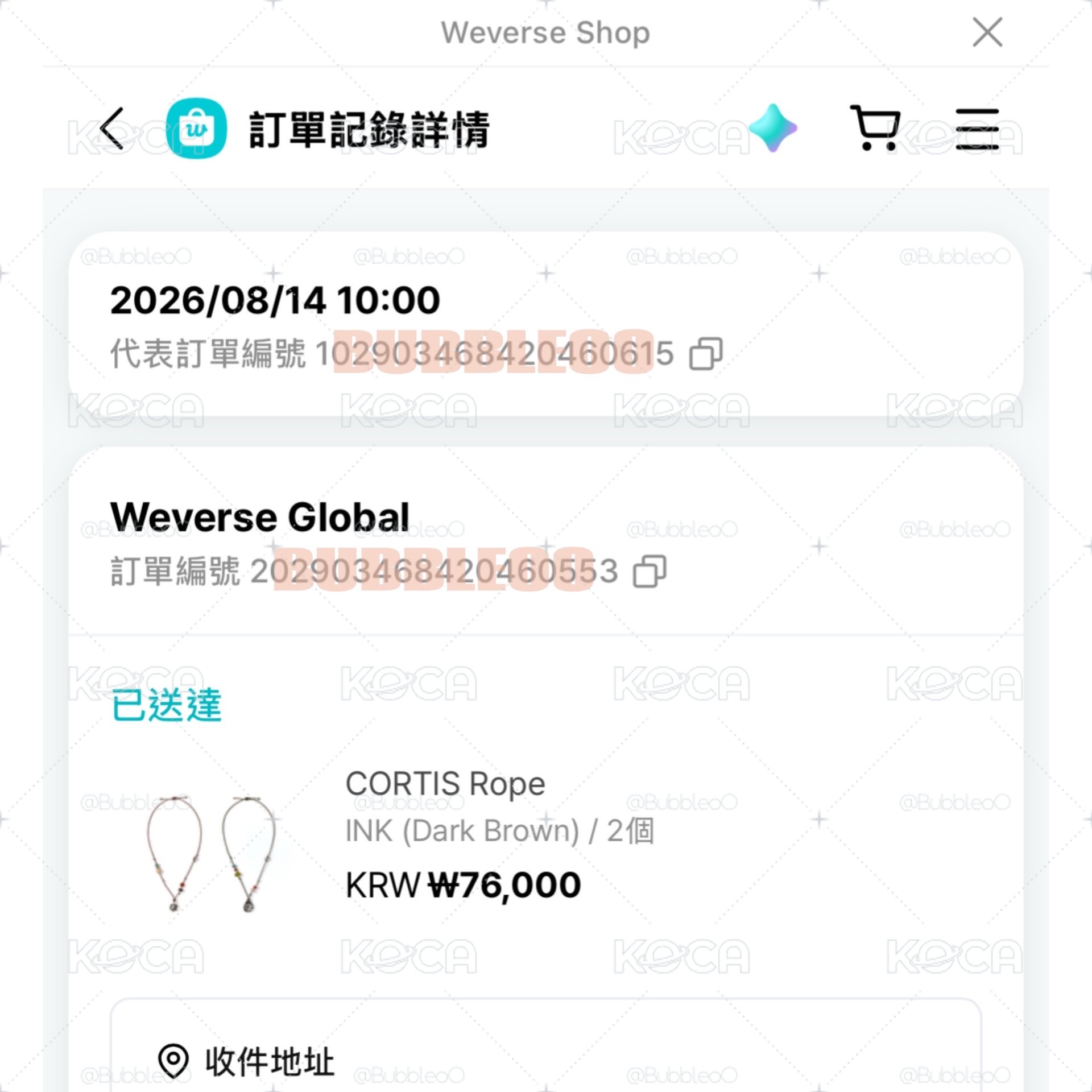 現貨｜全新 生日場項鍊 深棕款