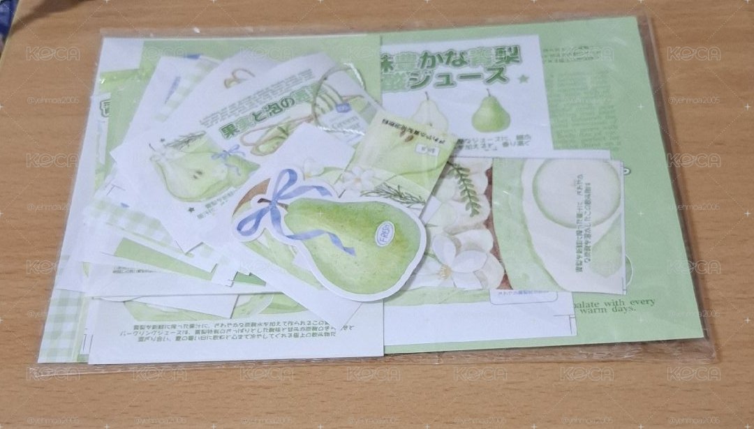 青梨汁文創set