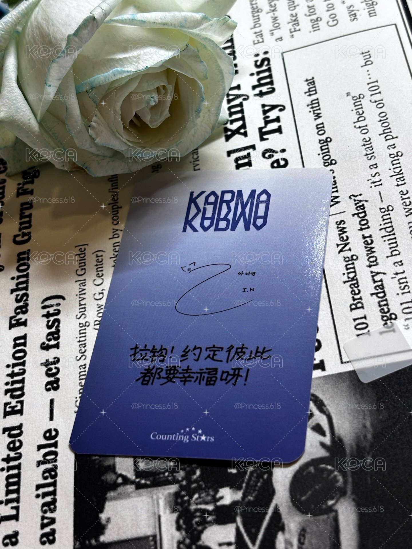 KARMA Counting Stars 特典卡