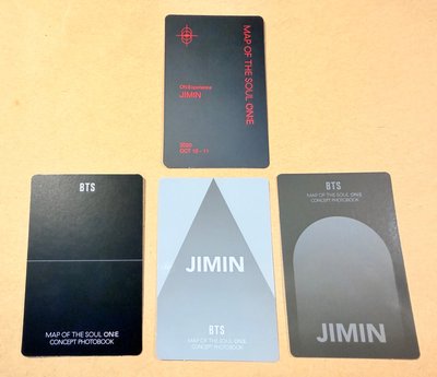JIMIN ON:E DVD小卡 / MOTS 概念書 小卡