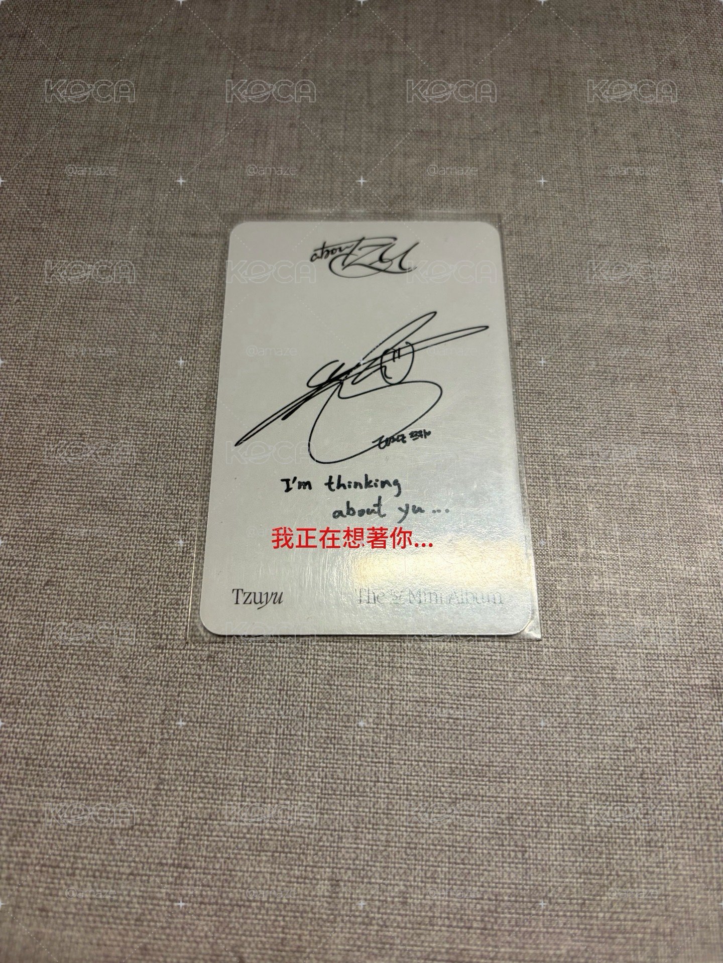 子瑜solo一專輯卡