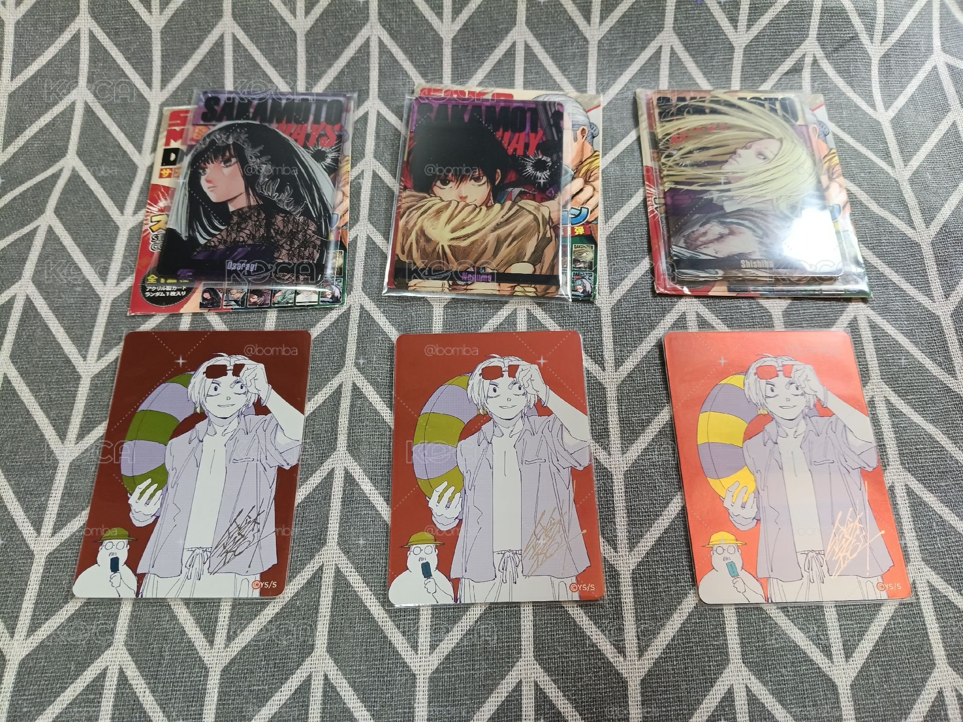 坂本日常 數據卡 南雲 大佛 神神迴 集英社特典卡
