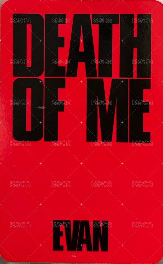 DEATH OF ME 專輯卡  背面