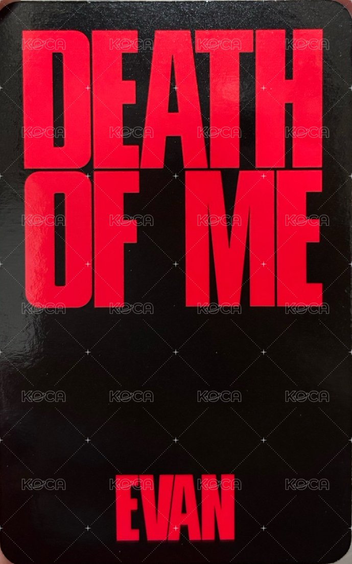 DEATH OF ME 專輯卡  背面