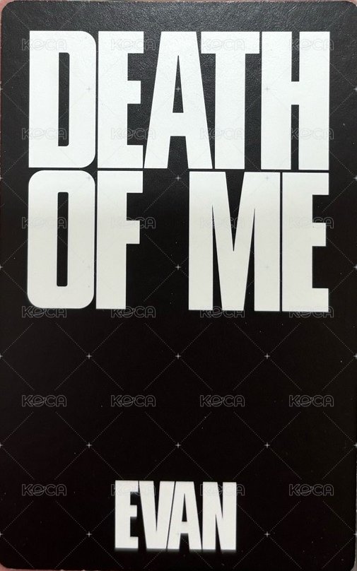 DEATH OF ME 專輯卡  背面