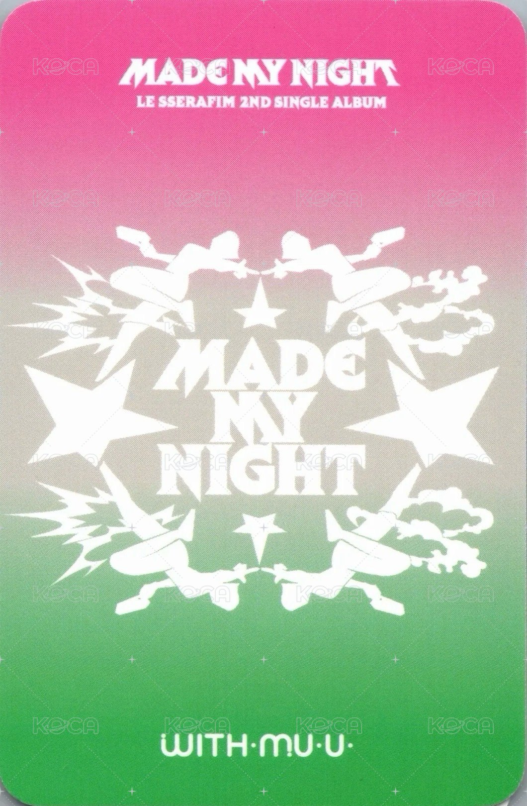 Made My Night wm 幸運卡  背面