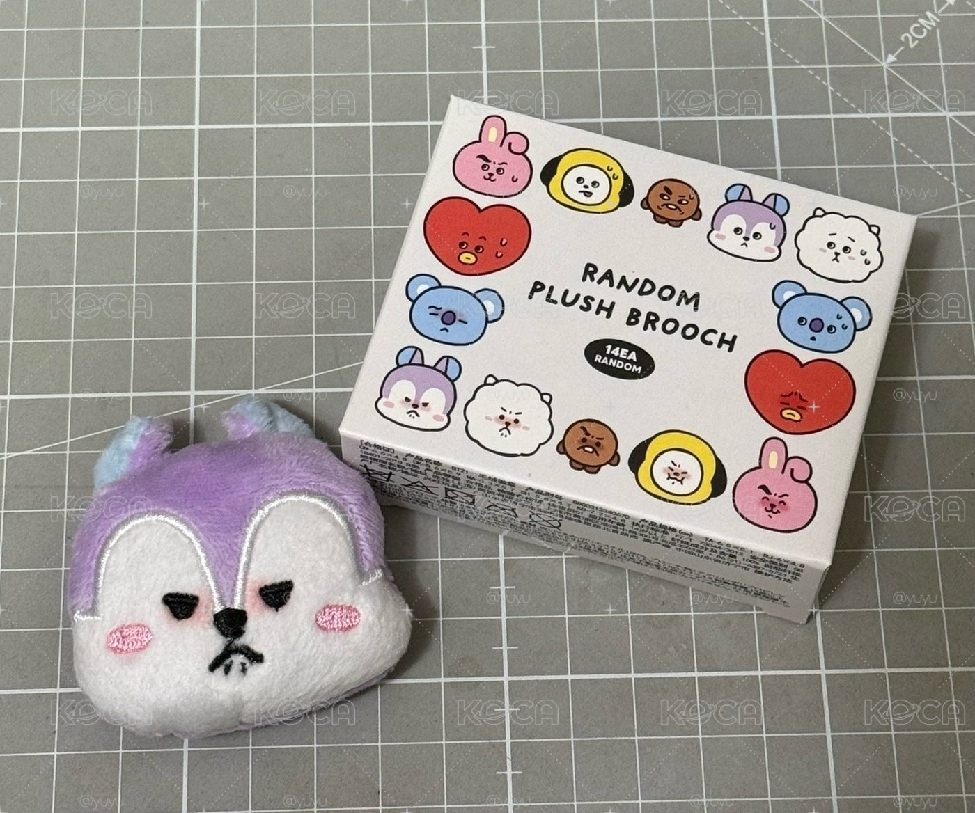 BT21表情別針 生氣MANG
