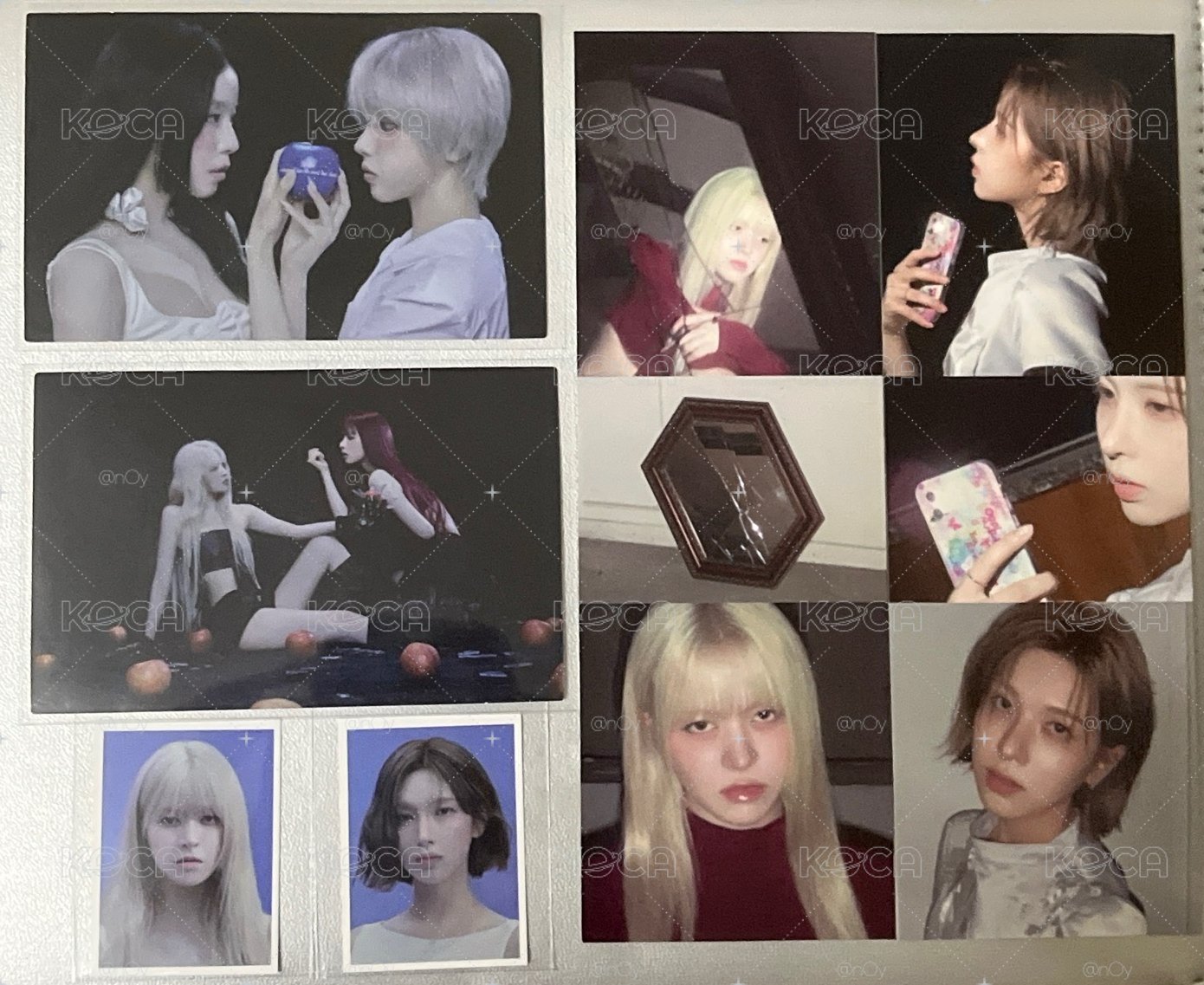 NMIXX Blue Valentine 貼紙 證件照 照片組