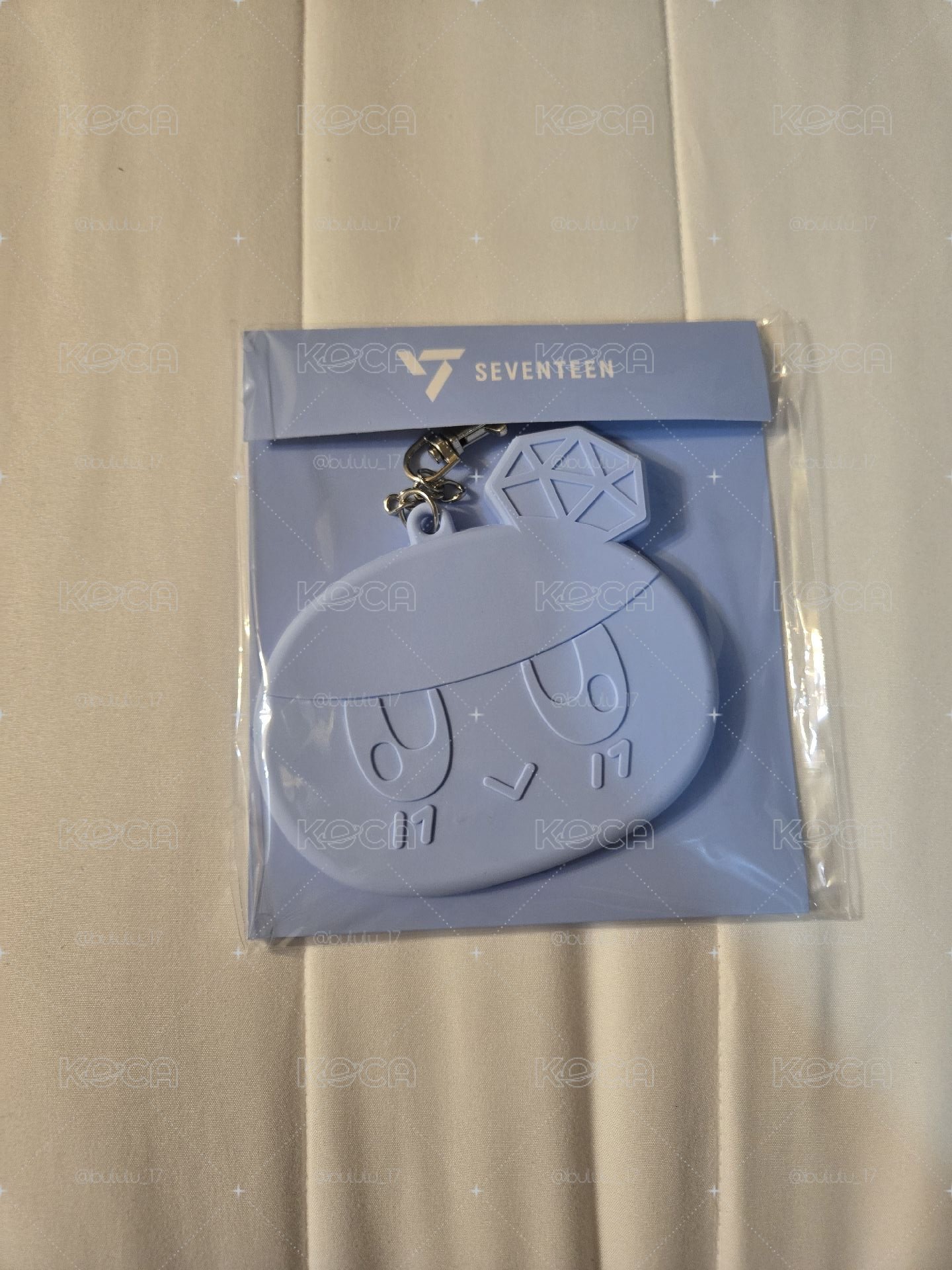 蹦蹦徽章套藍色全新