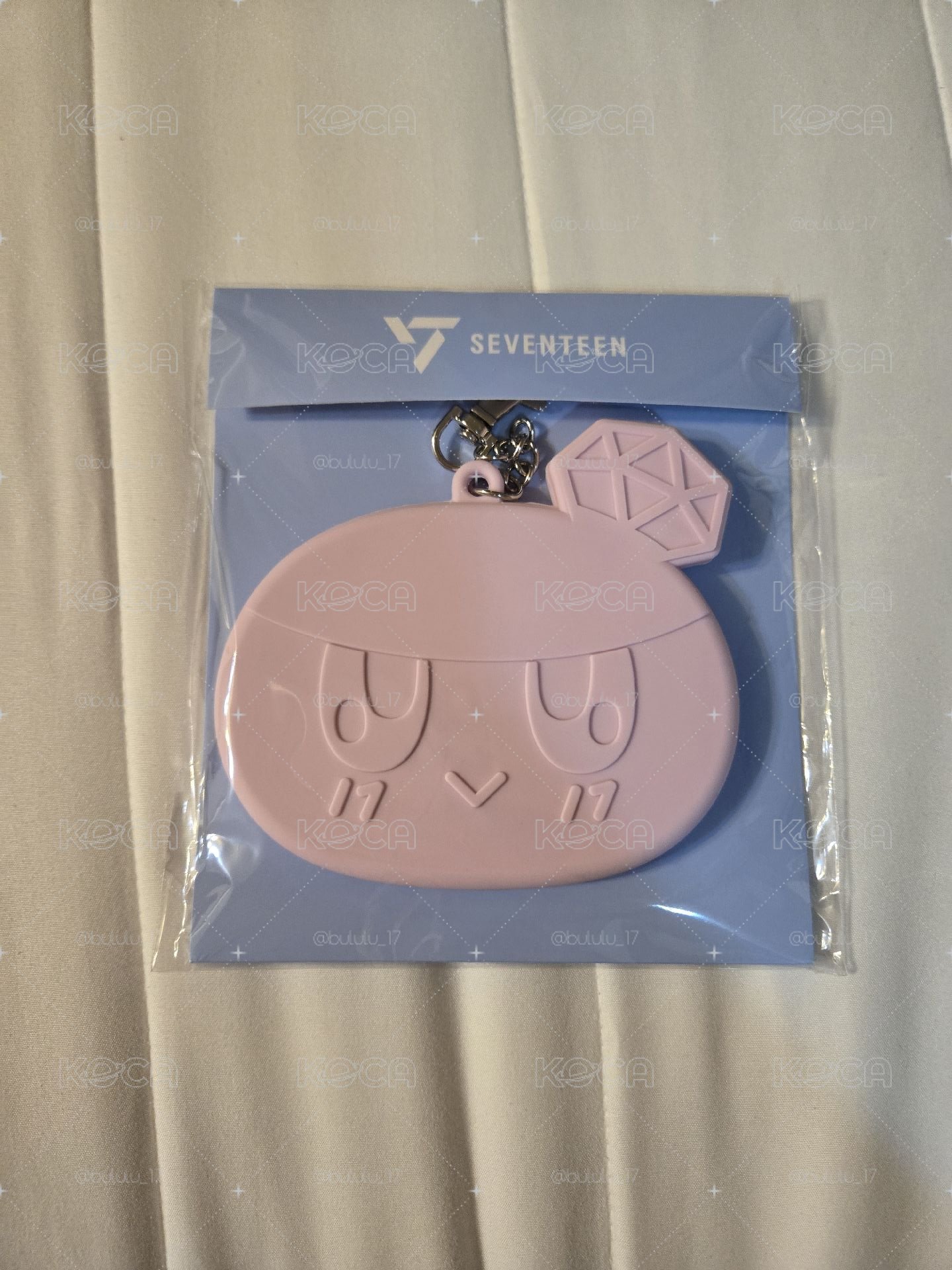 蹦蹦徽章套粉色全新