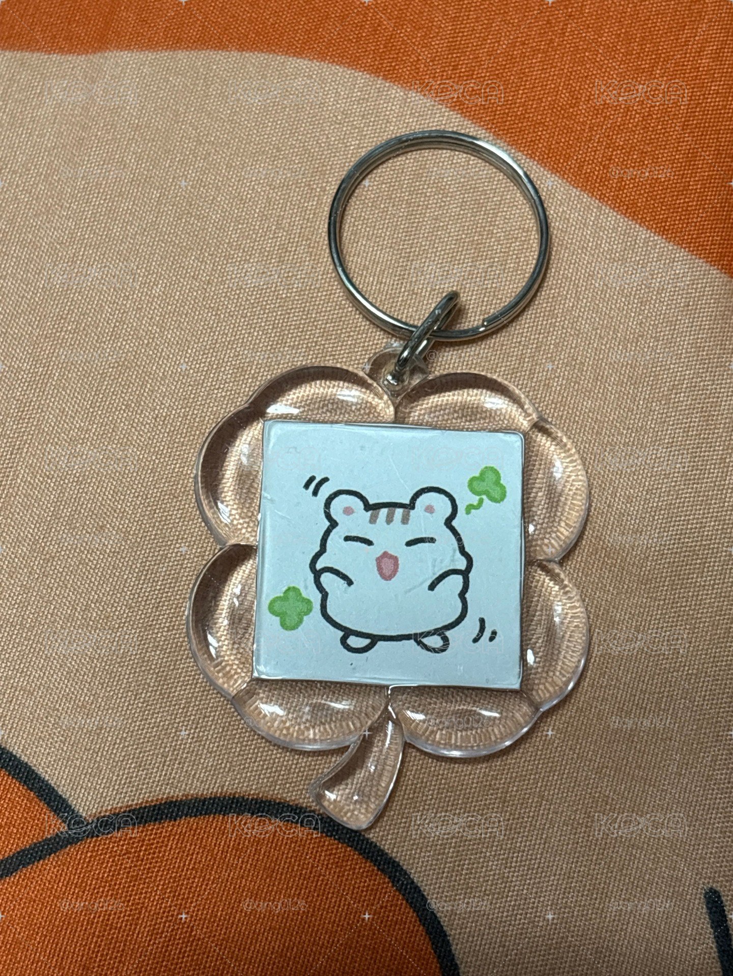 haerin生咖 小鼠鑰匙圈幸運草