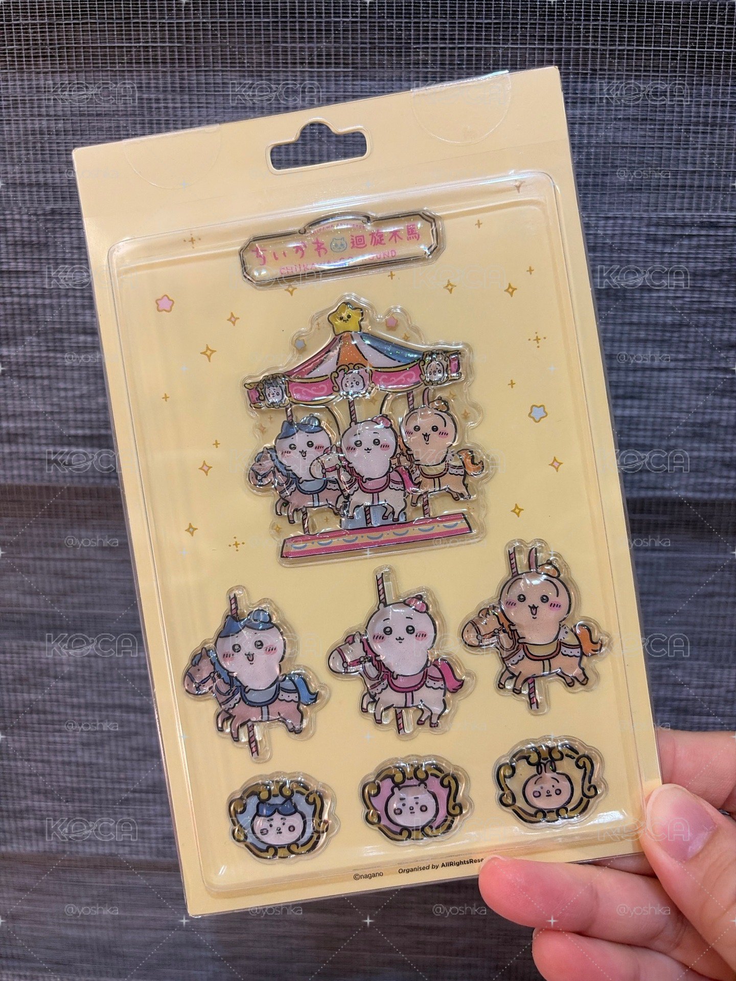 香港吉伊卡哇 旋轉木馬🎠 立體貼紙
