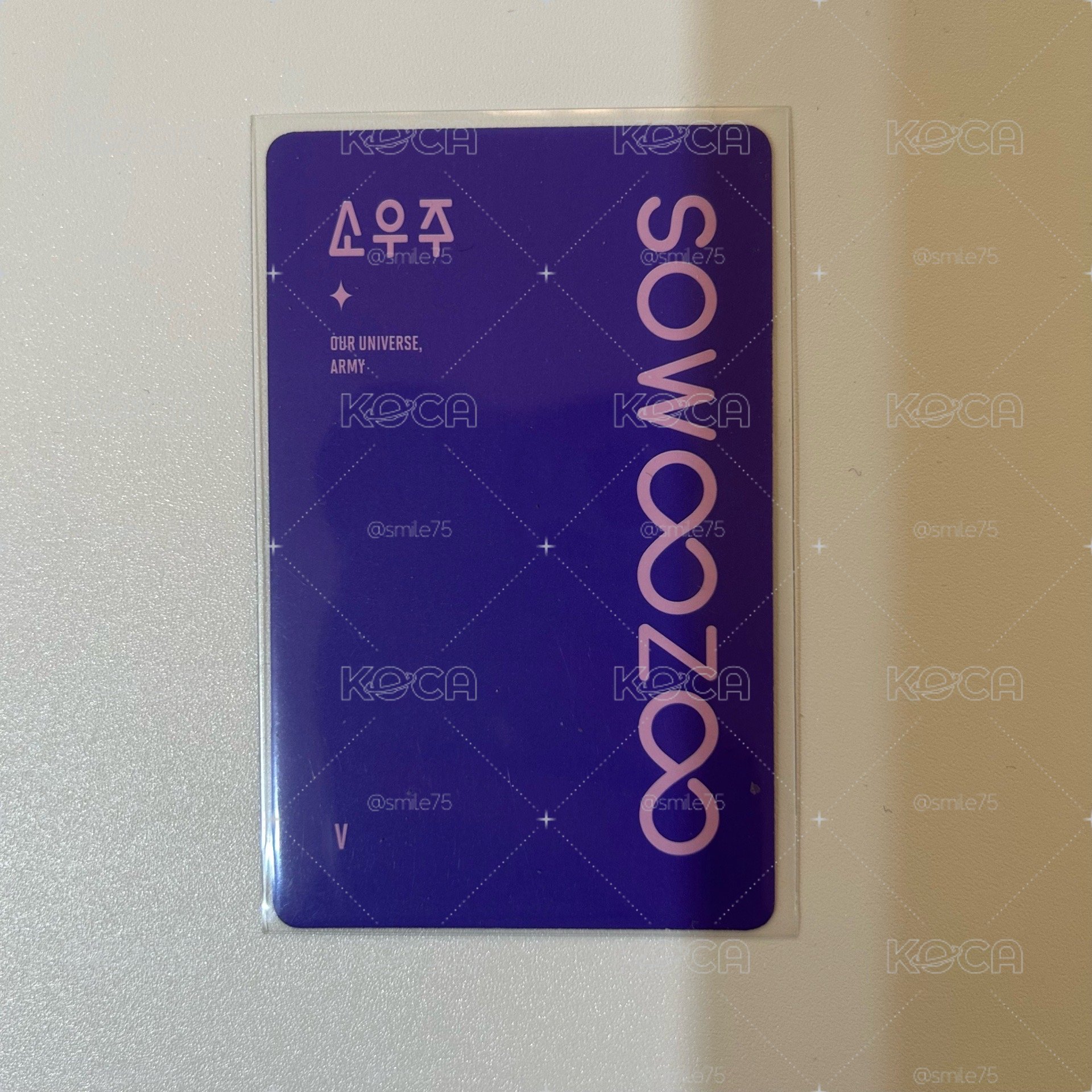 BTS 防彈少年團 金泰亨 V 小宇宙 sowoozoo 藍光版 小卡