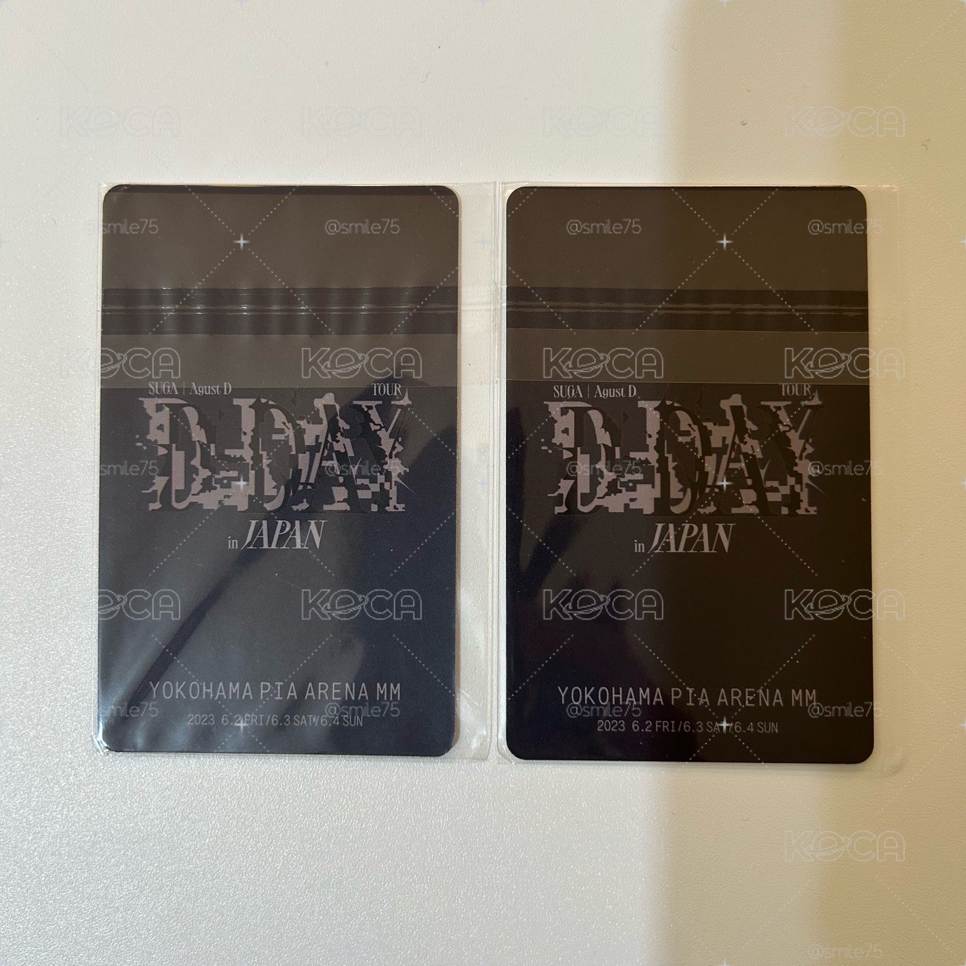 BTS 防彈少年團 閔玧其 SUGA D-DAY 日本  日咖 演唱會 場限卡 愛心閃卡