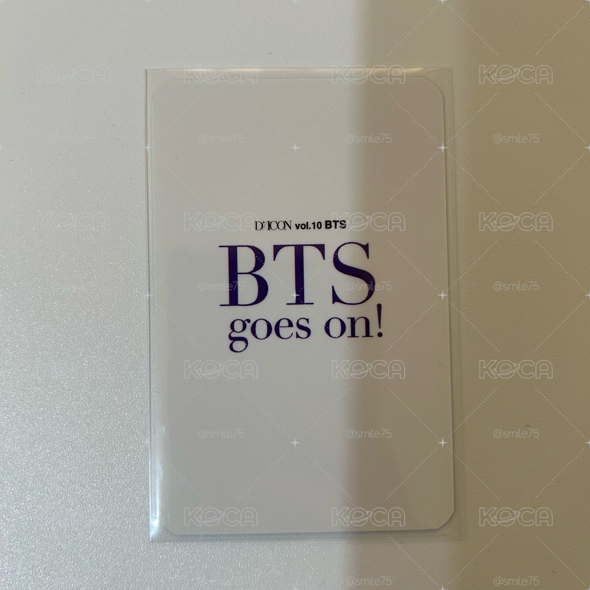 BTS 防彈少年團 田柾國 JK jungkook Dicon 小卡 特典