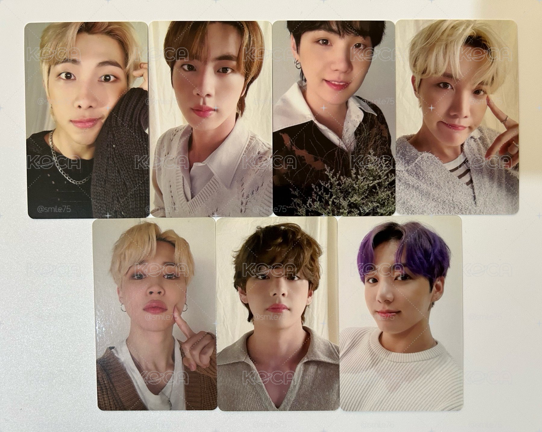 BTS 防彈少年團 deco kit 雙面卡