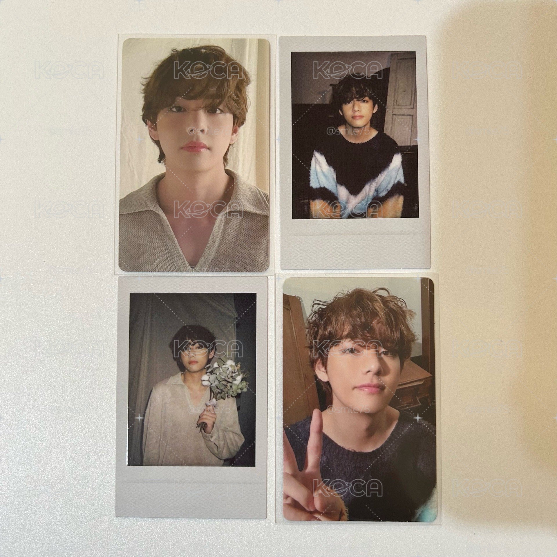 BTS 防彈少年團 金泰亨 V deco kit 拍立得 雙面卡 隨機卡 一鍵畢業