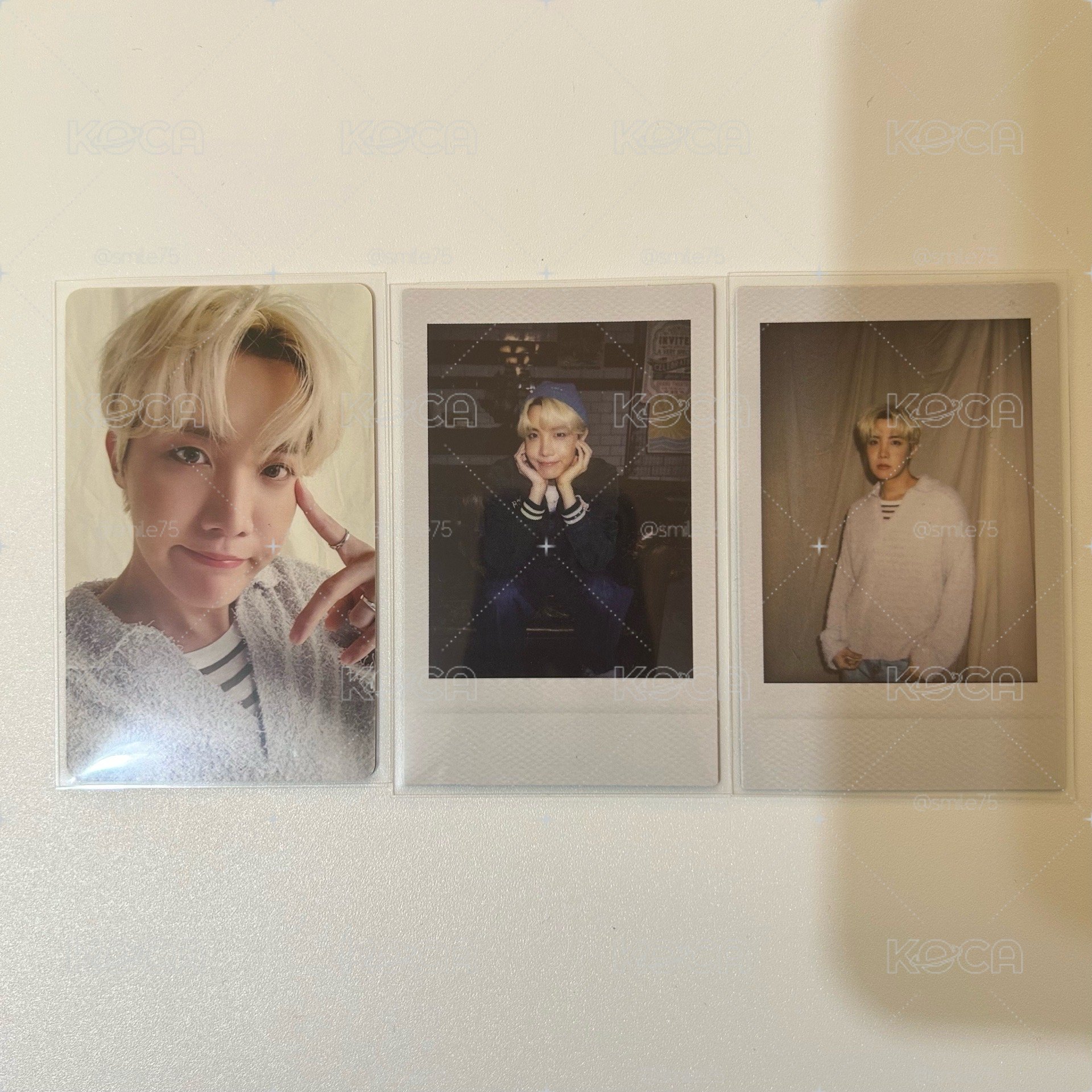 BTS 防彈少年團 鄭號錫 jhope deco kit 雙面卡 拍立得 set