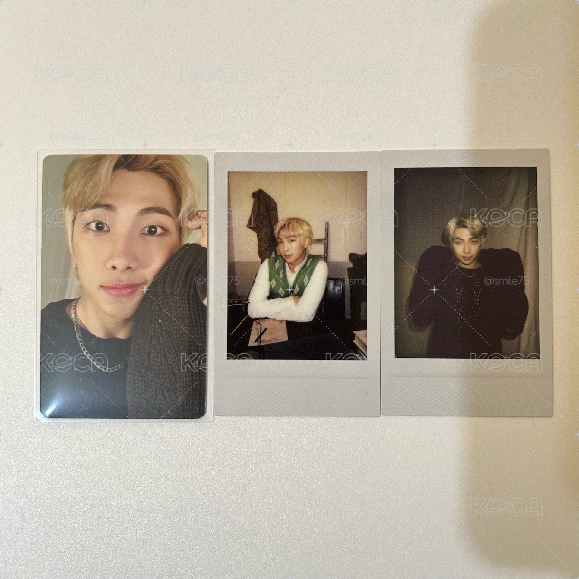 BTS 防彈少年團 金南俊 RM deco kit 雙面卡 拍立得 set