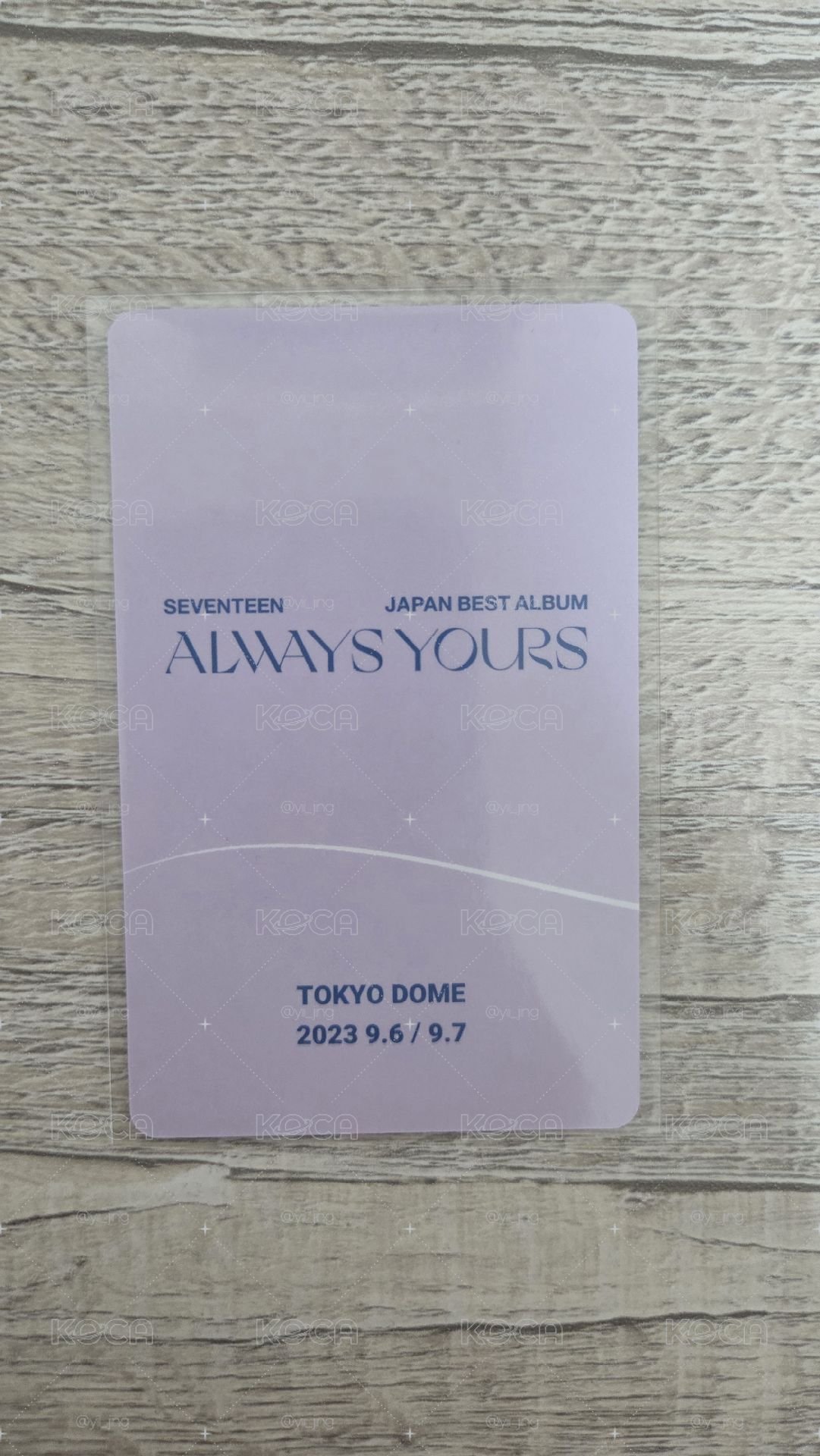 Seventeen Jun Always tokyo dome特典
