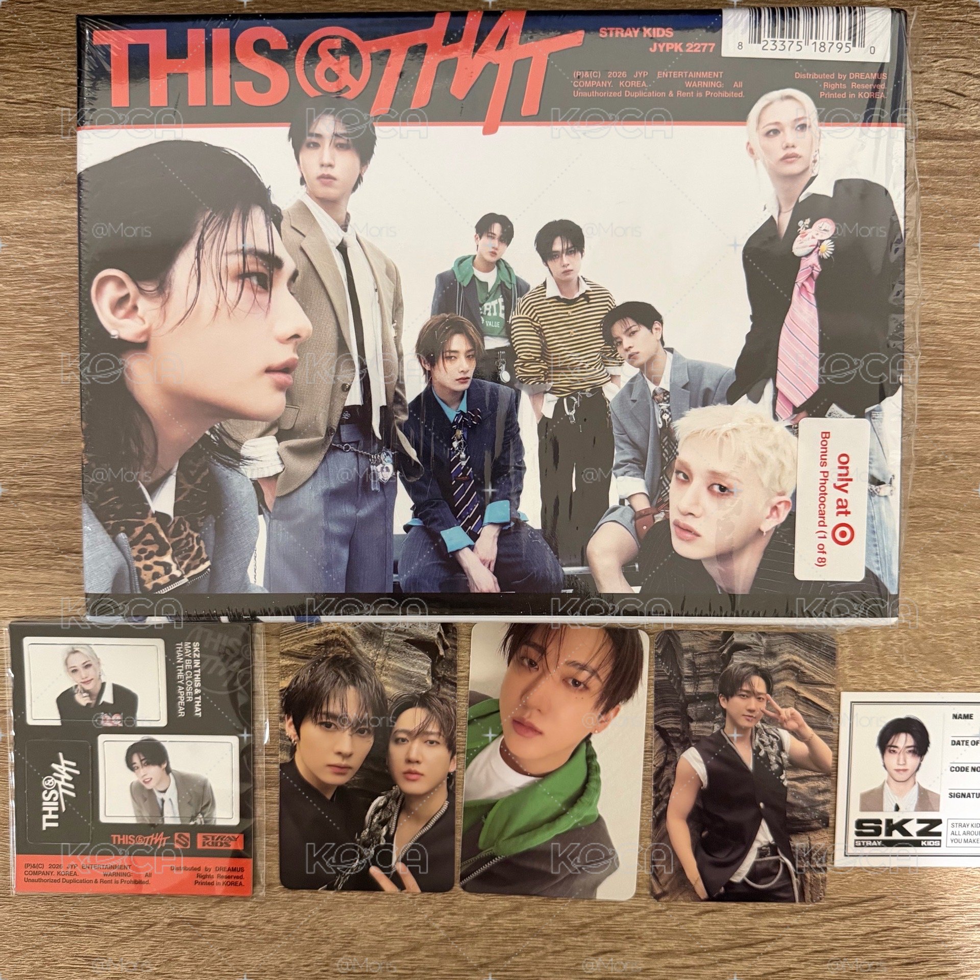 Stray kids This&that 美通 Target 特典 已拆 全專 This ver