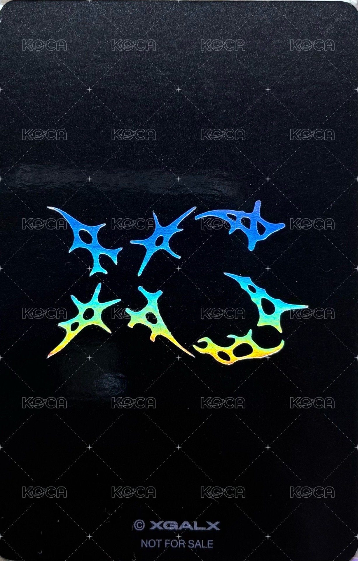 AWE XG Official Shop 特典卡  背面