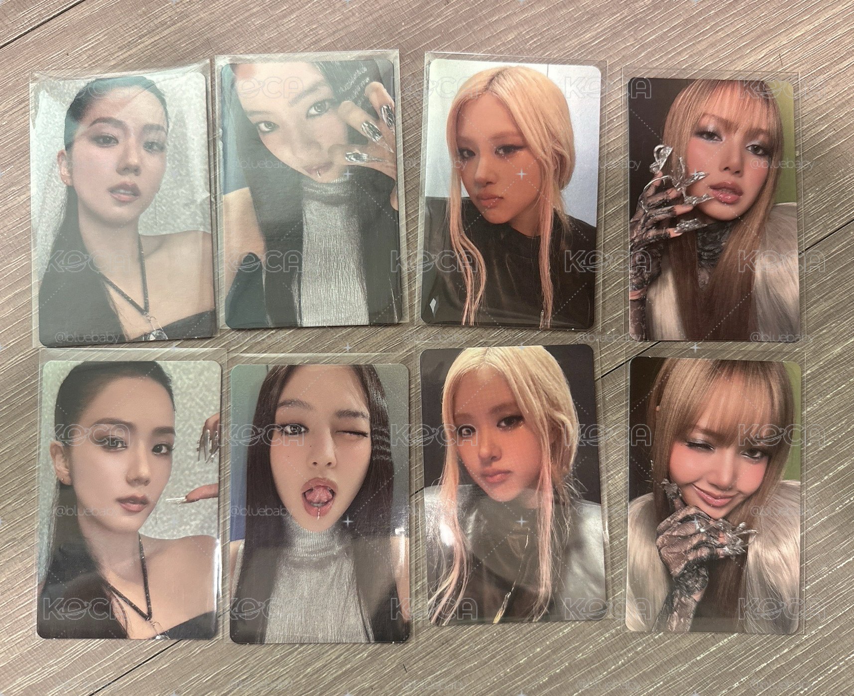 Blackpink Jisoo Jennie Lisa rose gray 專卡