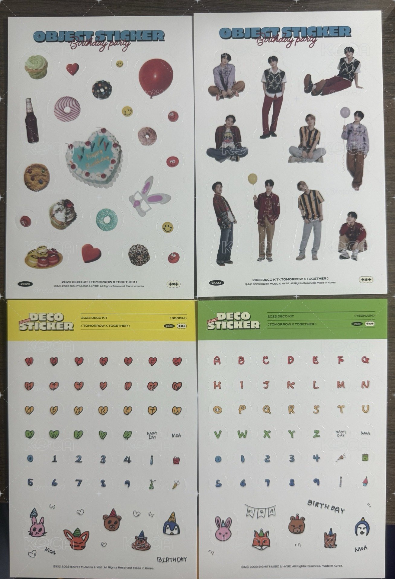 23 DECO KIT 貼紙 然竣 秀彬