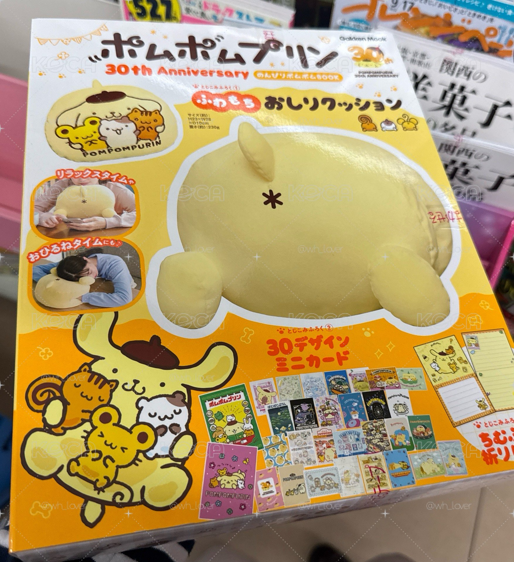 布丁狗 雜誌附錄 抱枕