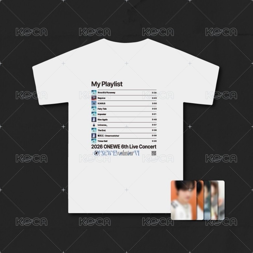 오뉴블6 歌單T Merch card  Back