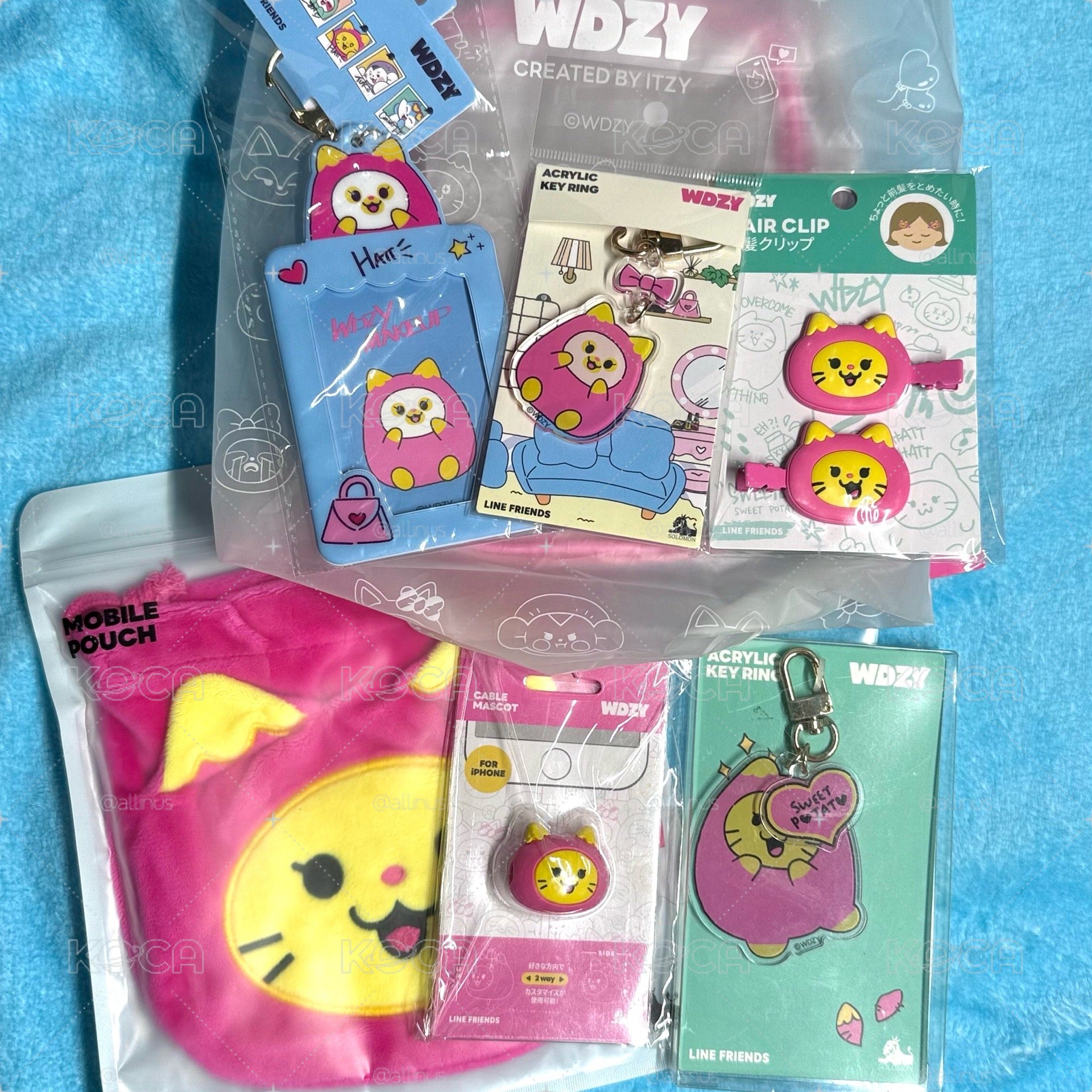 ITZY WDZY HATT 禮志 束口袋、鑰匙圈、卡套、充電線保護套、痛包、髮夾