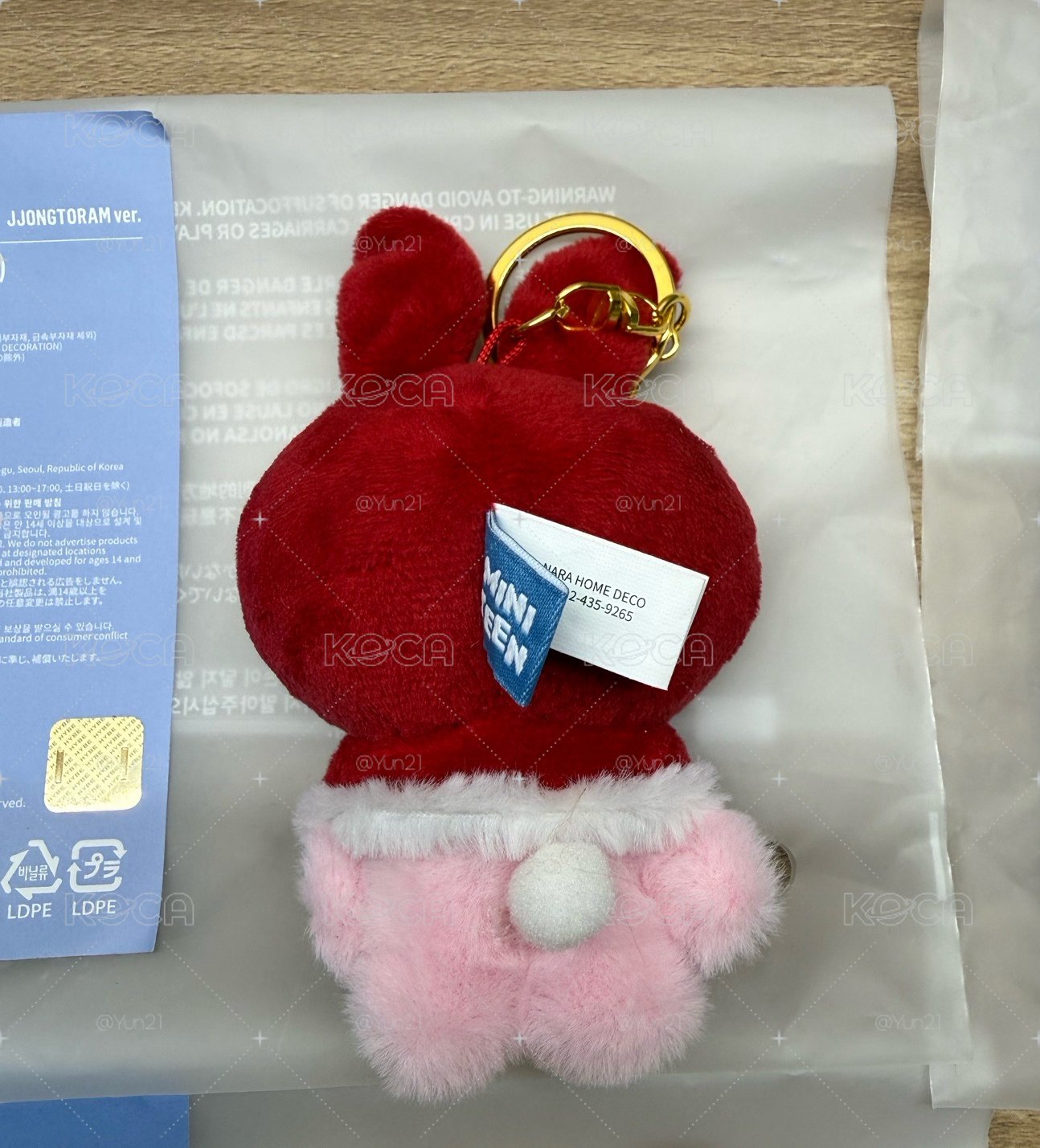 聖誕MINITEEN 漢鑰匙圈吊飾 聖誕漢吊飾