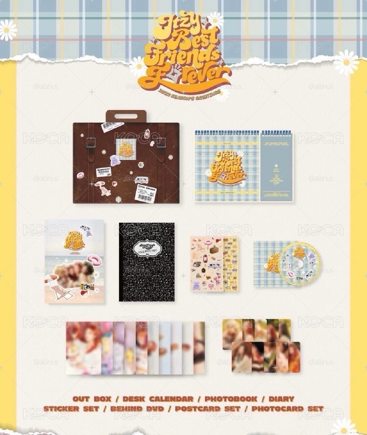 ITZY 2022 BFF 年曆組（無明信片）