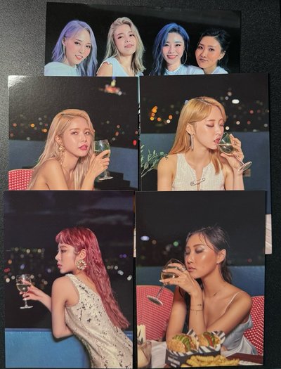 MAMAMOO 明信片 黑專官網特典