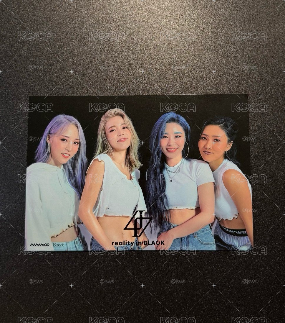 MAMAMOO 明信片 黑專官網特典