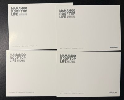 MAMAMOO 明信片 黑專官網特典