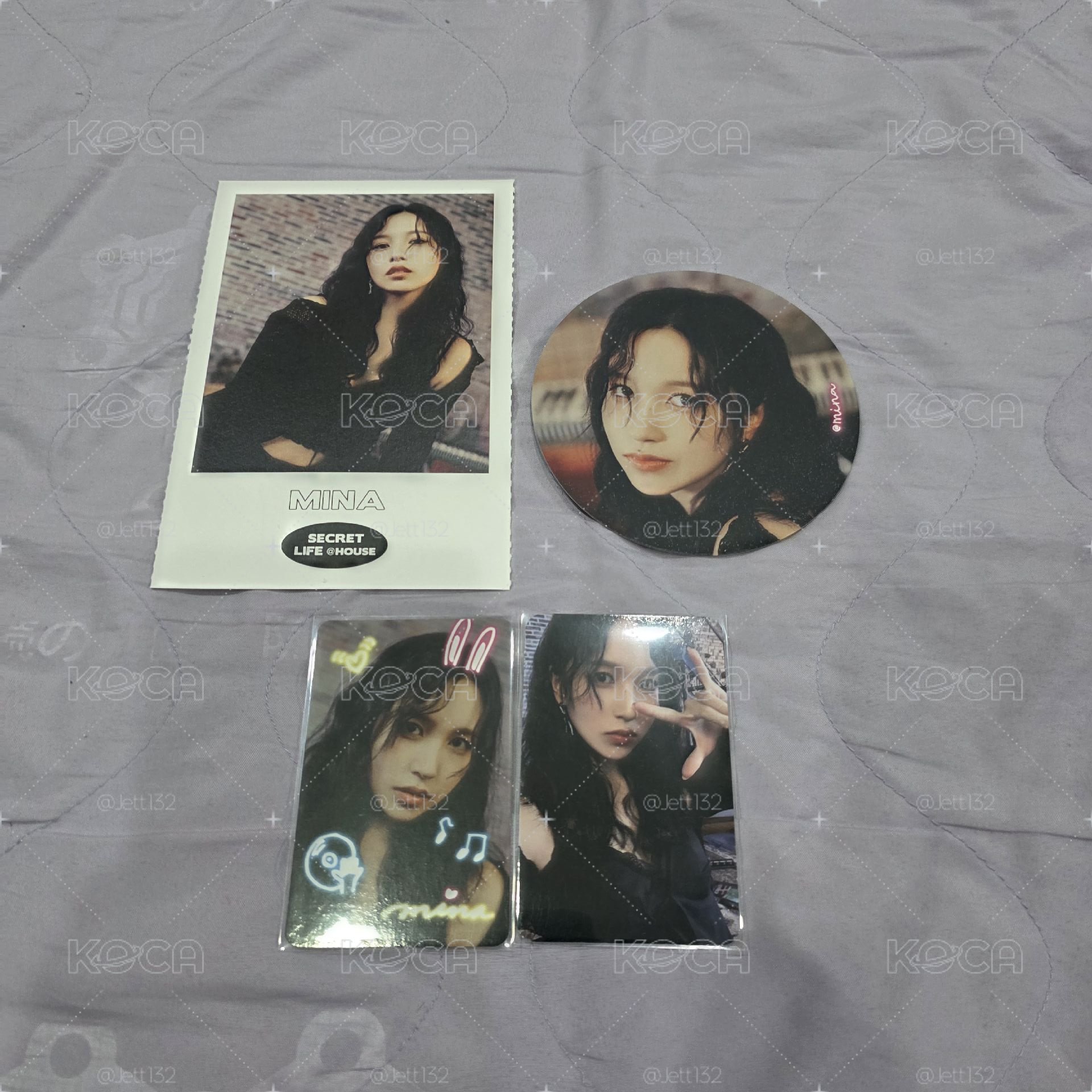 TWICE MINA 2023年曆 小卡+明信片+杯墊卡
