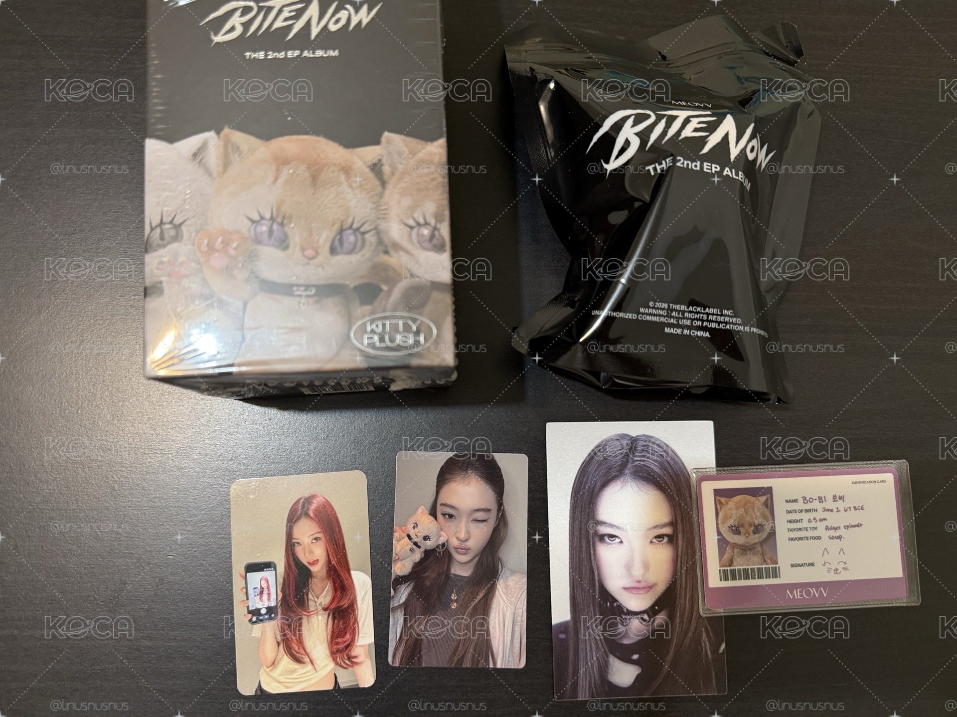 MEOVV BITE NOW sw 2.0 幸運卡 Narin Ella 電子專 KITTY PLUSH ver.