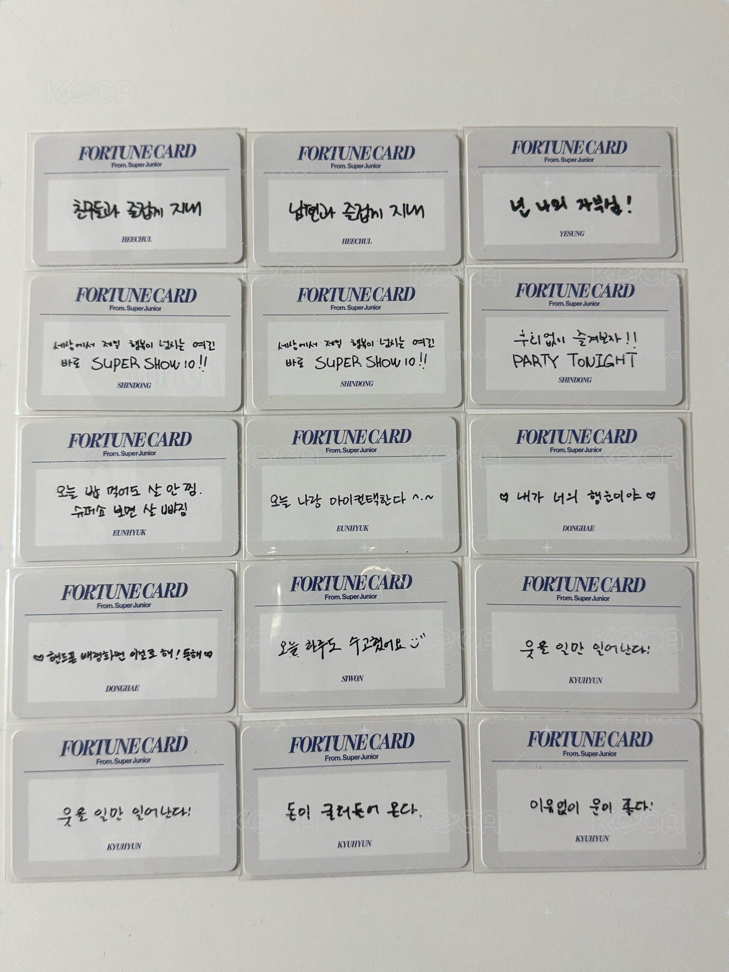 Super Junior SS10隨機卡｜銀赫、神童、厲旭（共三張，整圖出）（另可任選六張文字刮刮卡）