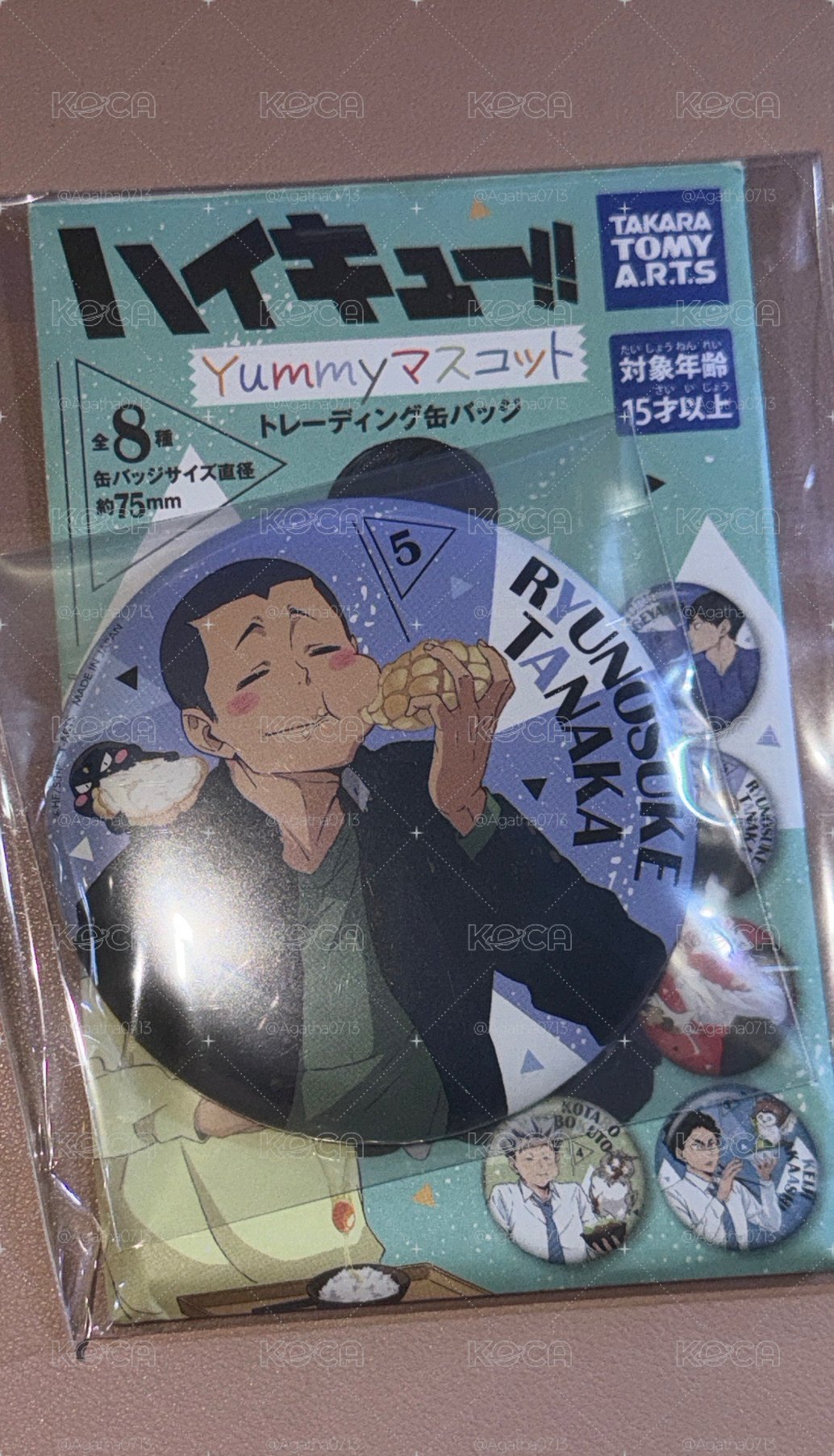 yummy吉祥物徽章 田中