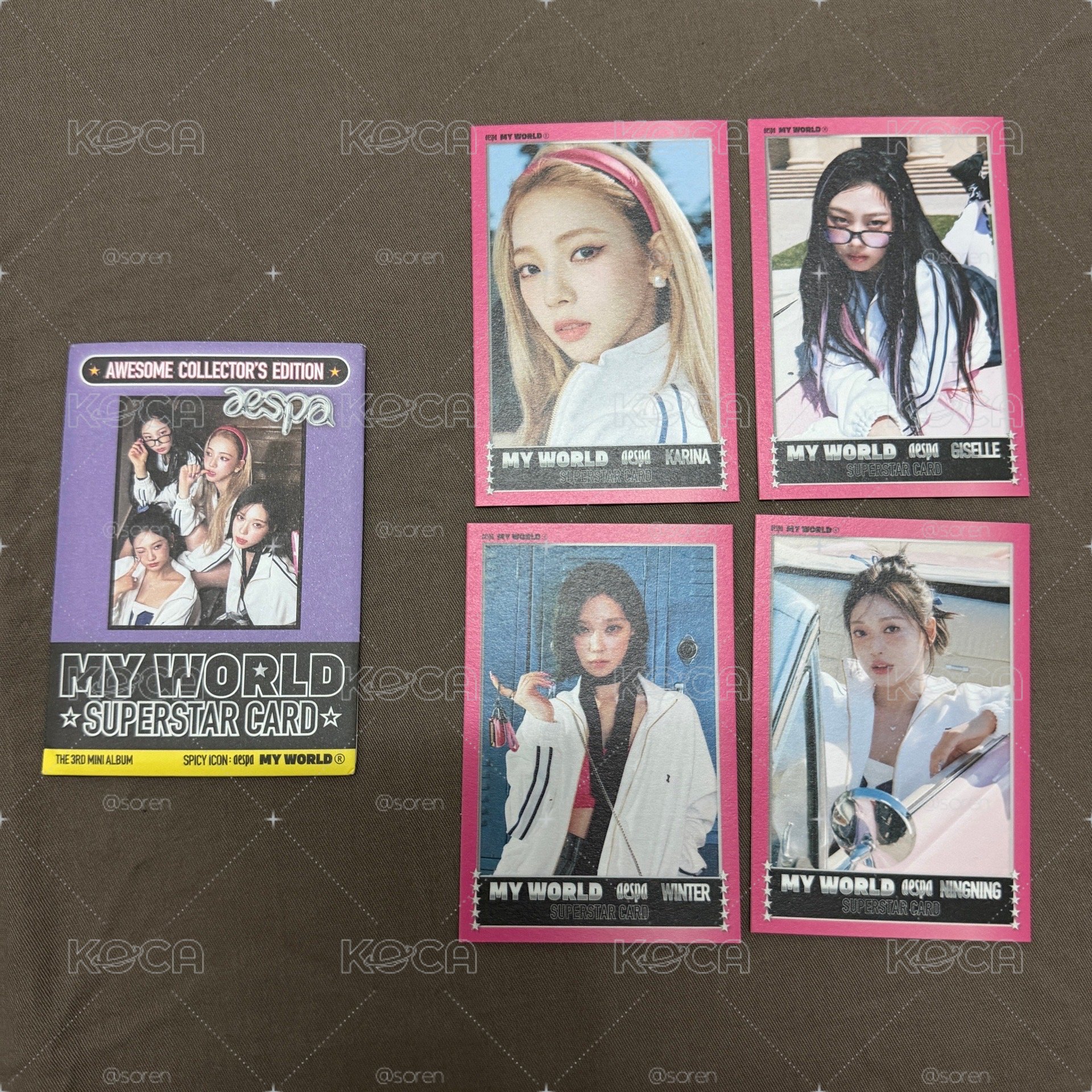 MY WORLD 專輯卡 zine spicy版 一組