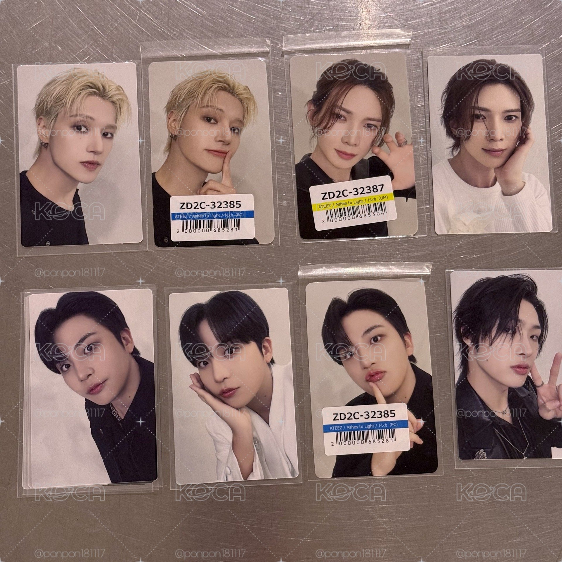 ATEEZ ASH日專 各種小卡